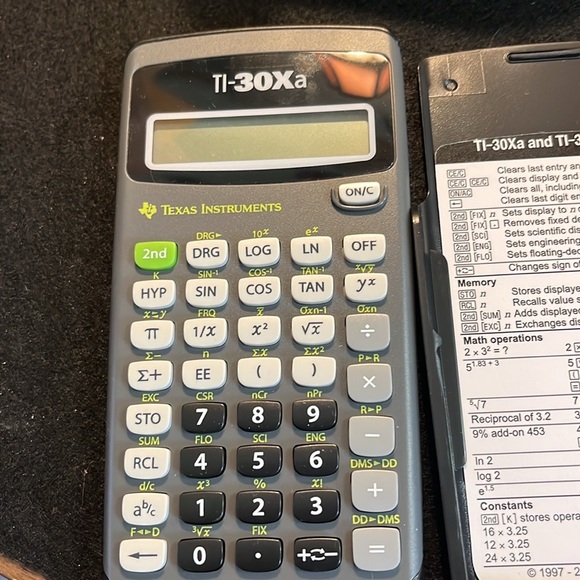 Texas Instruments TI-30Xa Calculator in Navy and White - Picture 1 of 3